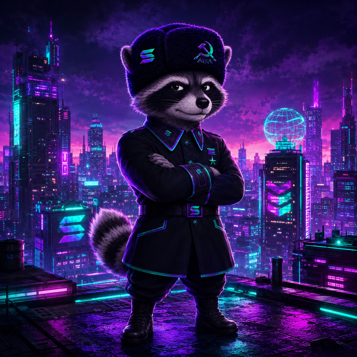 Soljimothy the raccoon commander
